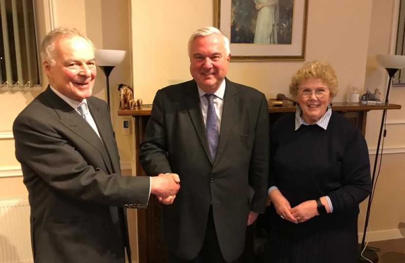 Lord Trenchard, Sir Oliver Heald and NEHCA Chairman Lynda Needham